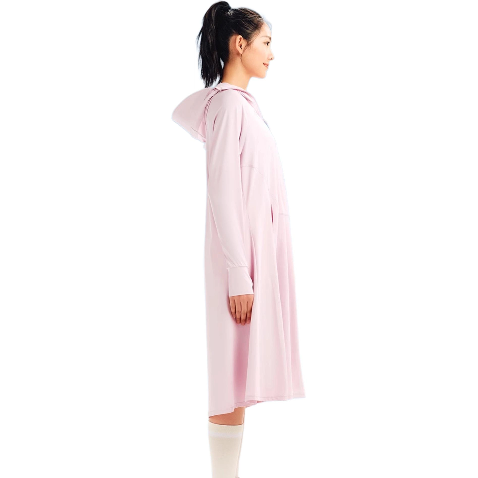 美力城 纯色百搭拉链百搭透气速干防晒服 女款