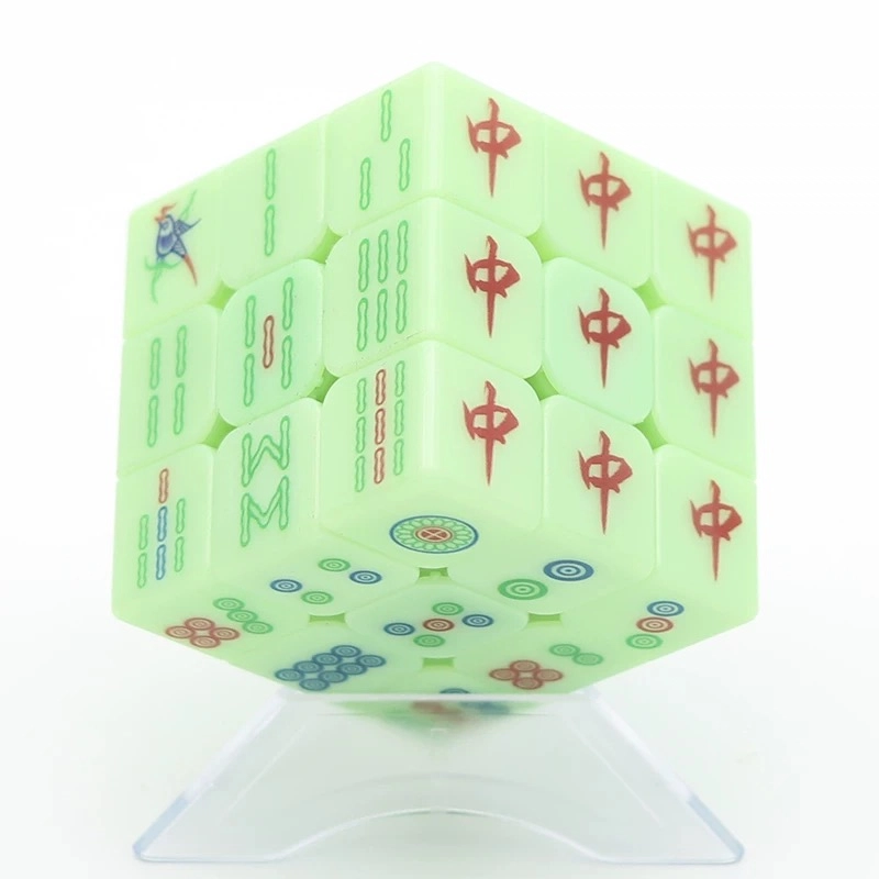 一点潮玩 个性麻将魔方 创意顺滑透明 早教益智玩具
