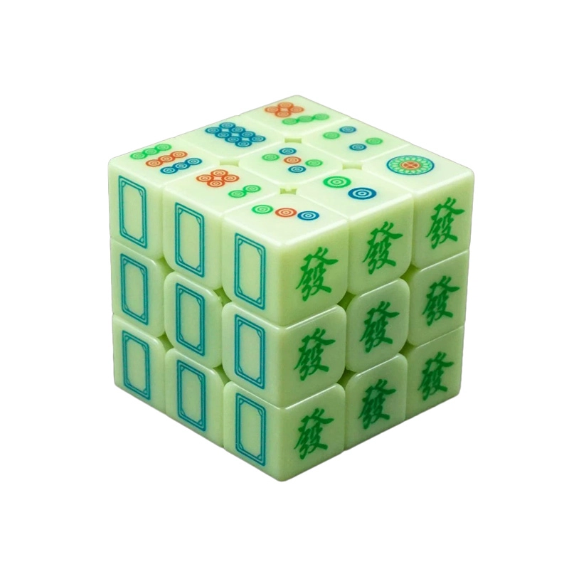 一点潮玩 个性麻将魔方 创意顺滑透明 早教益智玩具