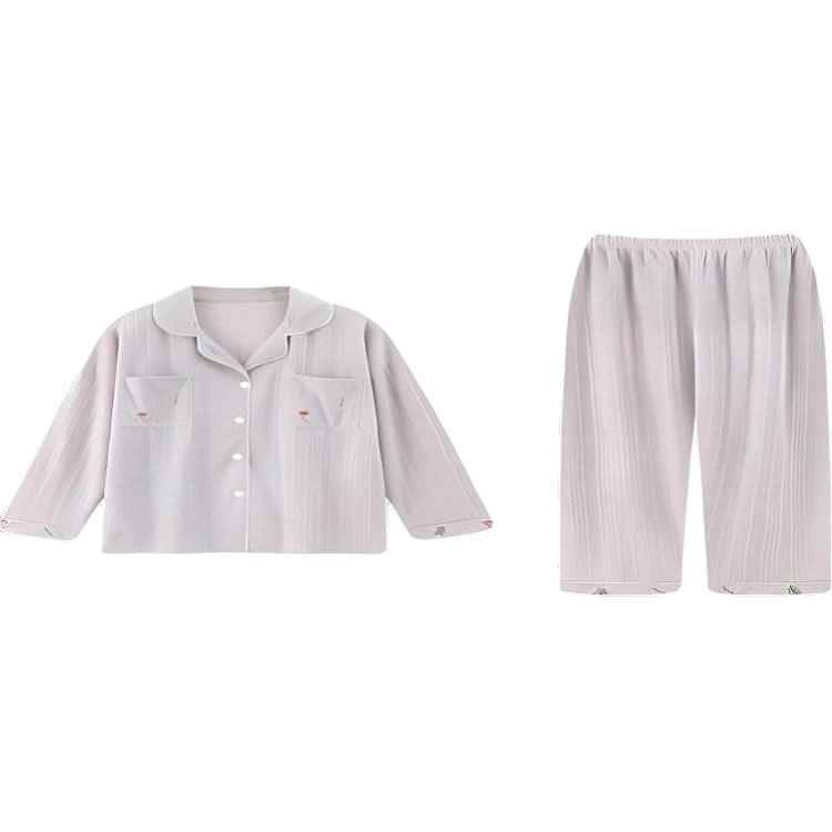 北极绒 舒适休闲甜美长袖长裤家居服睡衣套装 女款