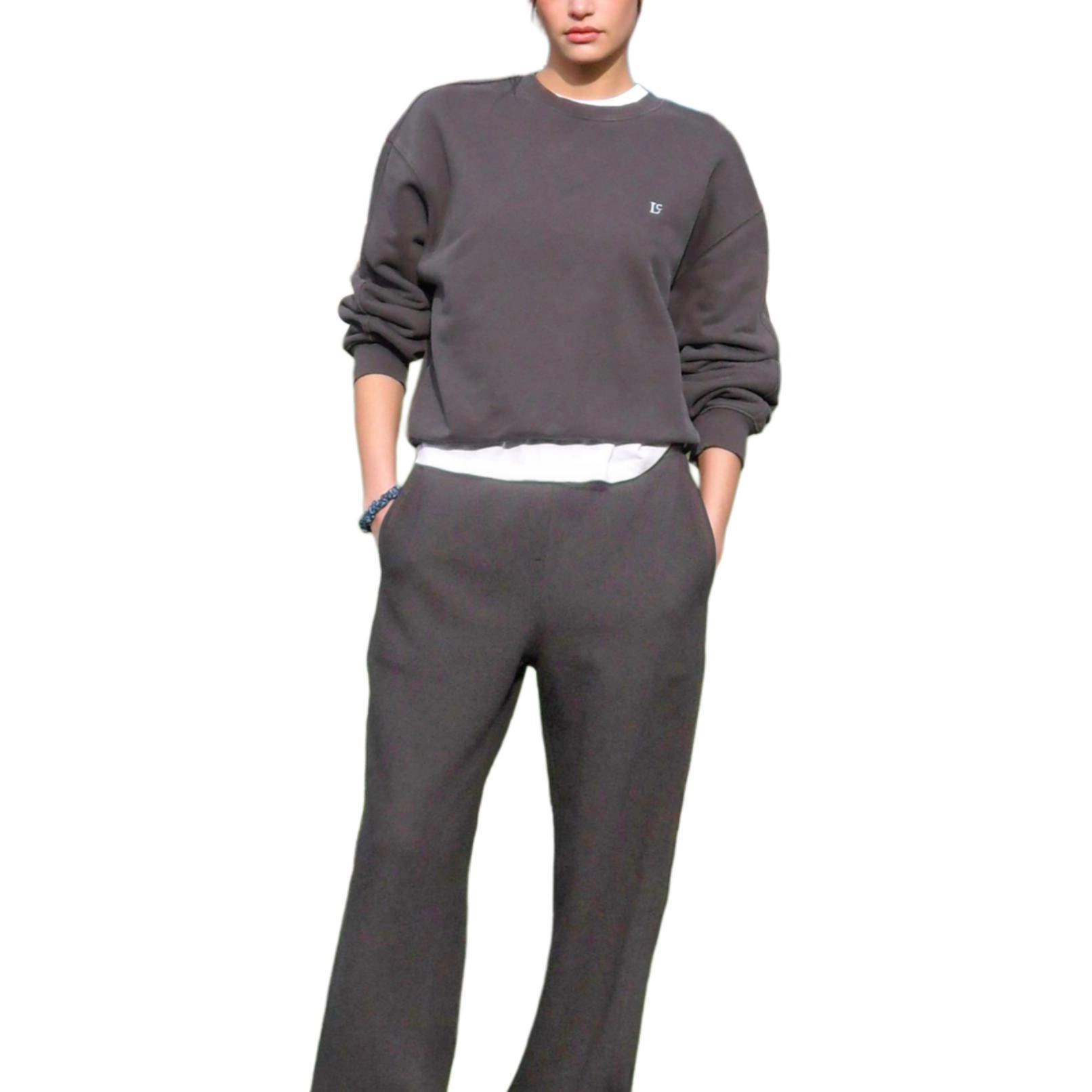 LOW CLASSIC Lc SOFT SWEATSHIRT CHARCOAL