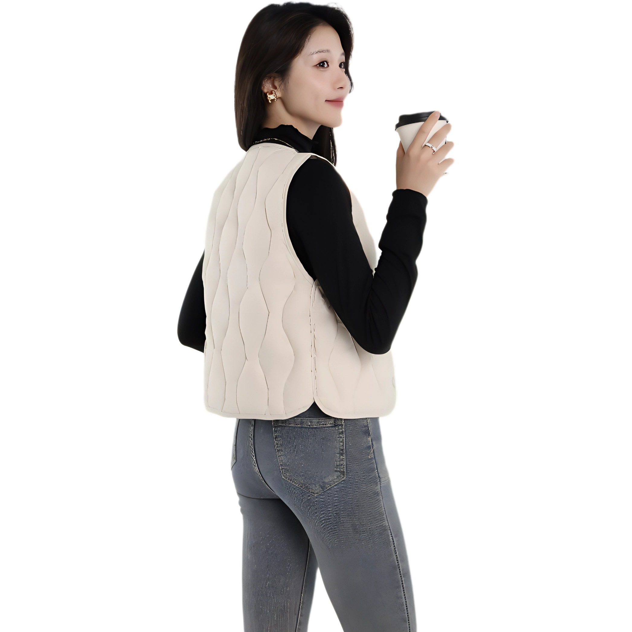 雅鹿 轻薄款羽绒服短款时尚保暖防寒背心马甲 男女同款