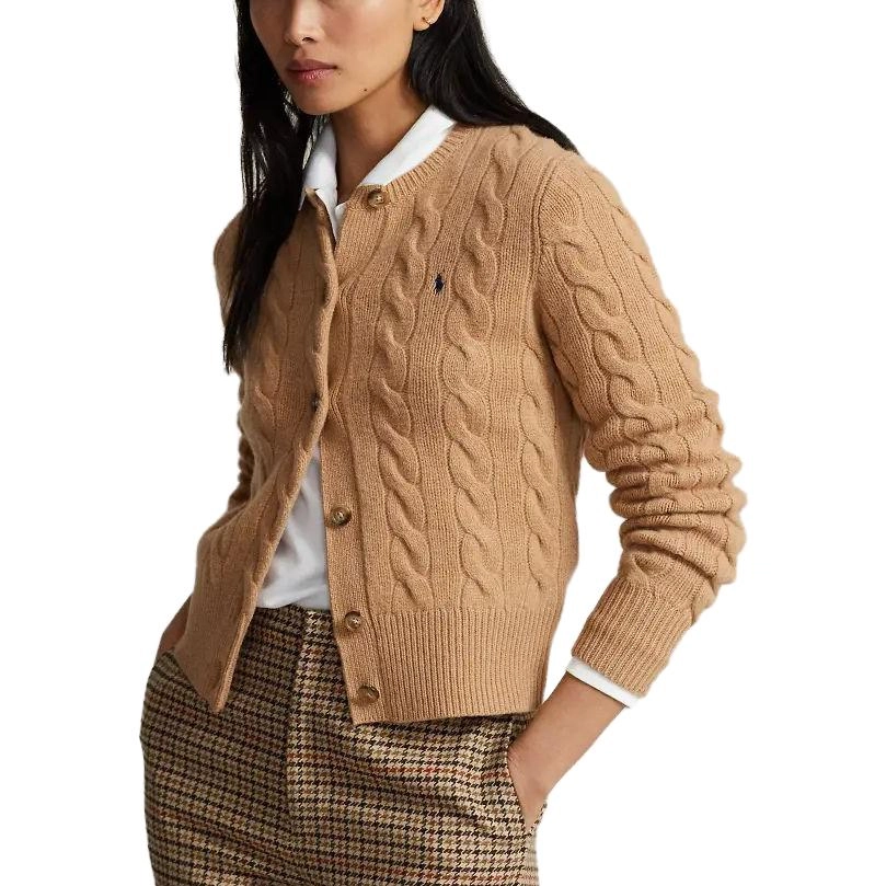 Polo Ralph Lauren Cable-Knit Wool-Cashmere Cardigan