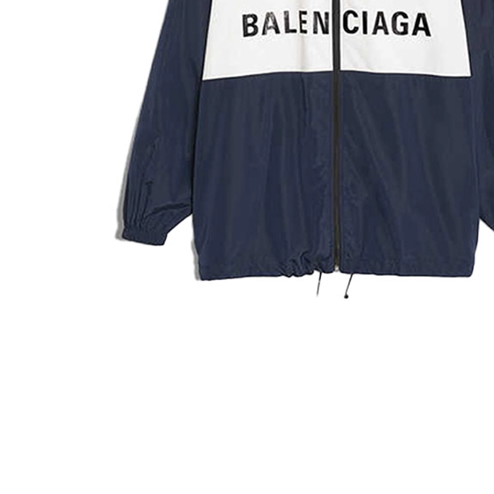 Balenciaga Logo Zip-Up Logo