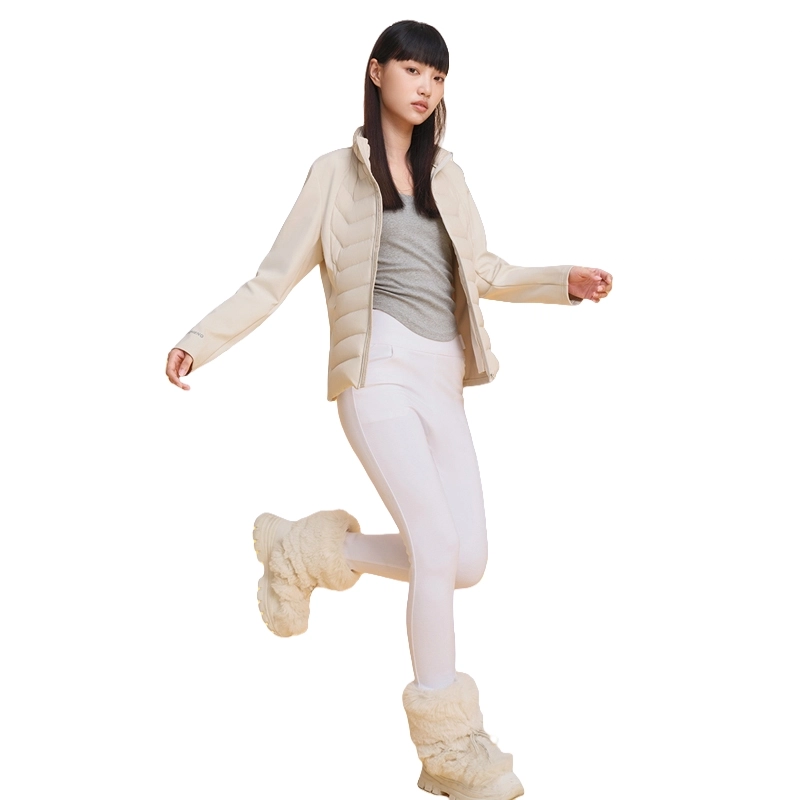 美力城 轻薄款新款轻暖贴身舒适立领纯色修身羽绒服 女款