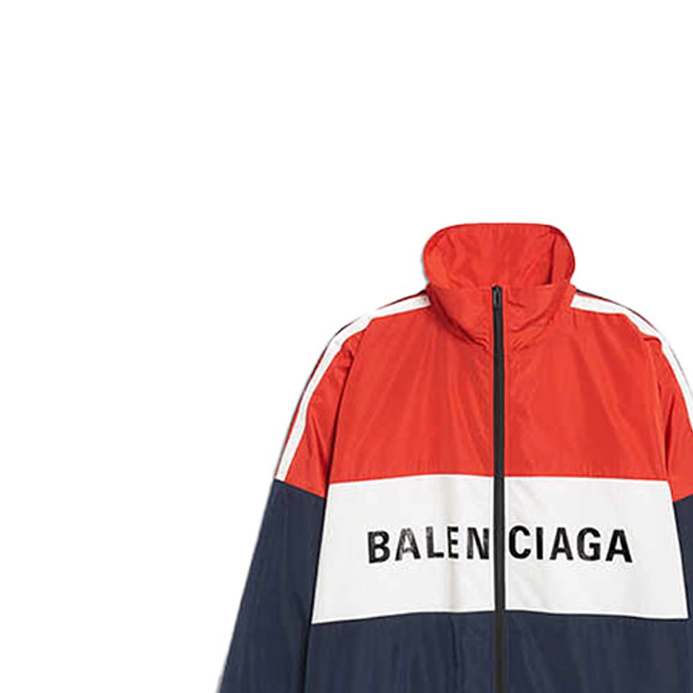 Balenciaga Logo Zip-Up Logo