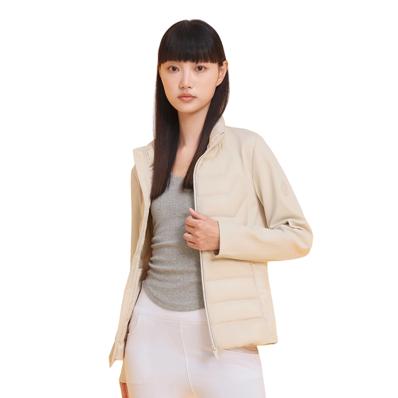 美力城 轻薄款新款轻暖贴身舒适立领纯色修身羽绒服 女款