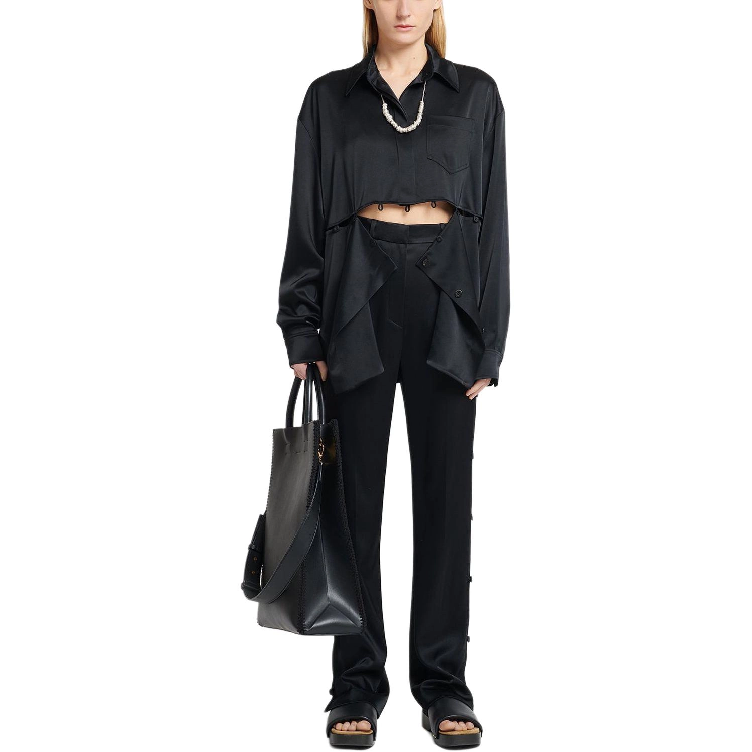 NANUSHKA Felina Regular Price Slip Satin Pants