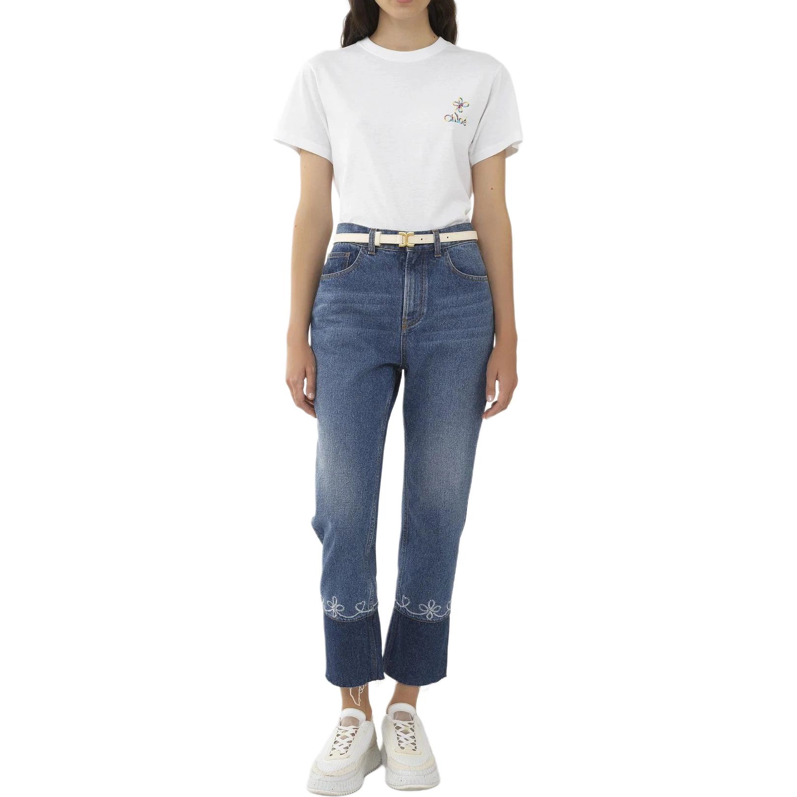 Chloe Masaya Cropped Straight Jeans
