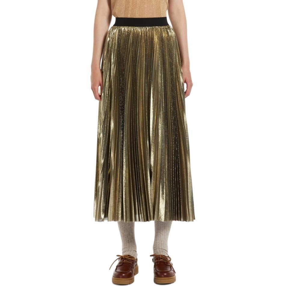 WEEKEND MaxMara Nurra Pleated Georgette Skirt