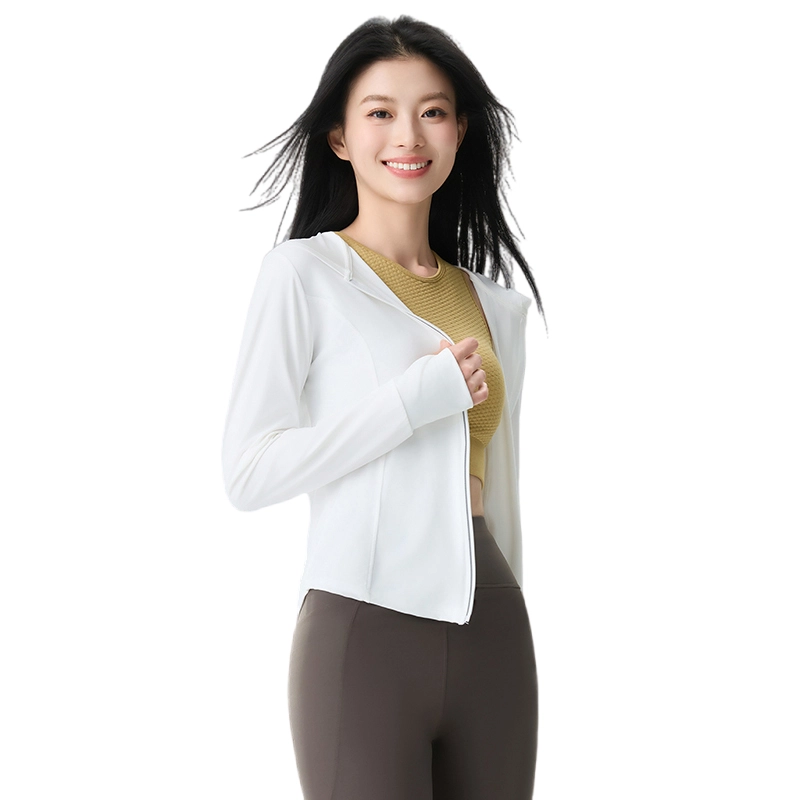 美力城 凉感透气休闲舒适通勤风 超轻透气防紫外线防晒衣 女款