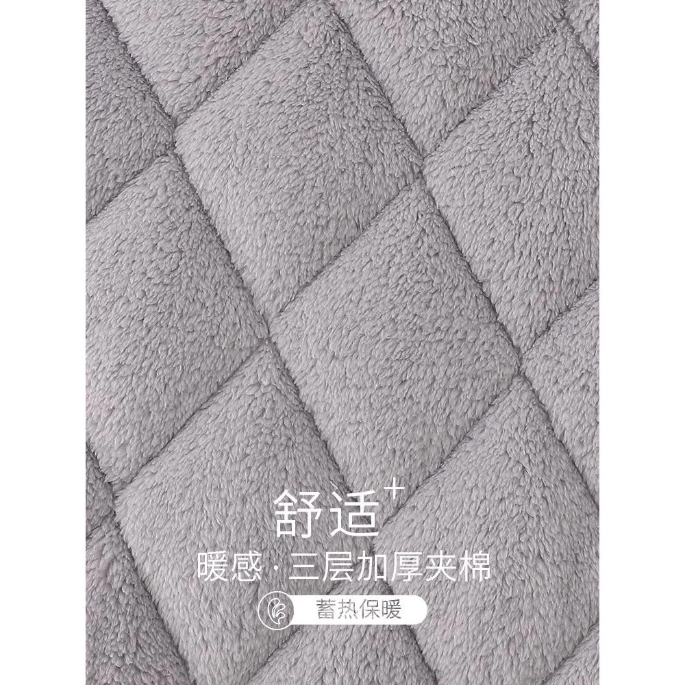 北极绒 保暖舒适简约长袖长裤睡衣套装 男款 鲨鱼
