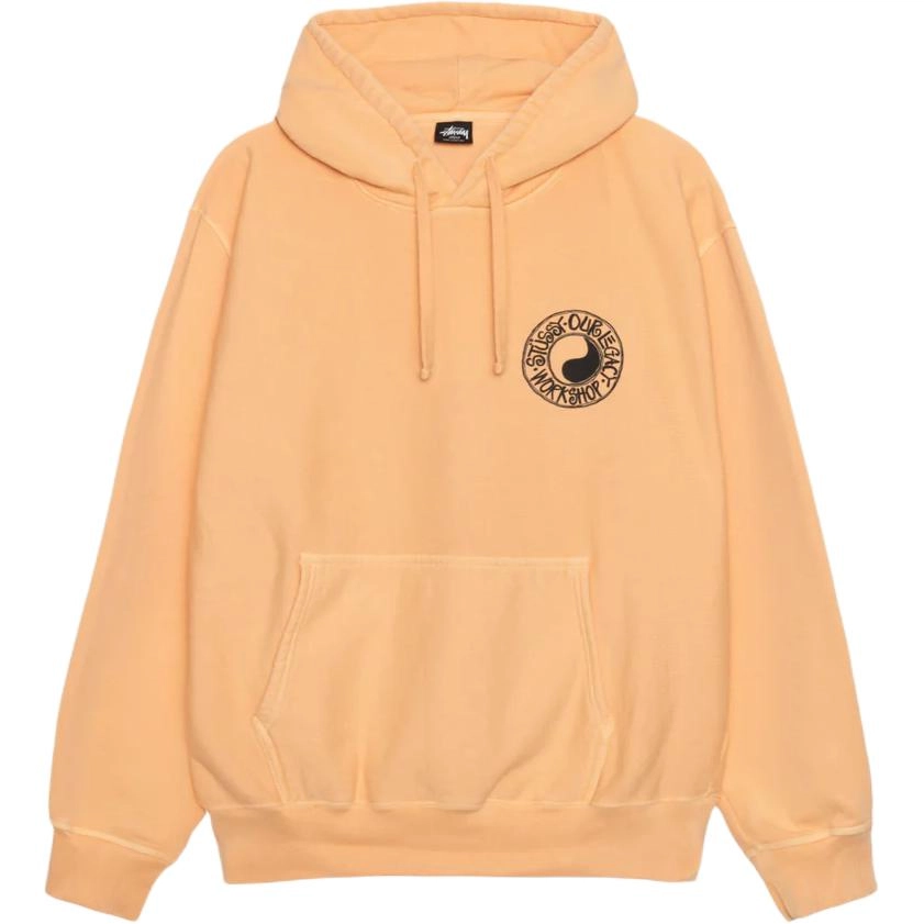 Stussy x OUR LEGACY FW24 WORK SHOP BUANA HOODIE PIGMENT DYED logo