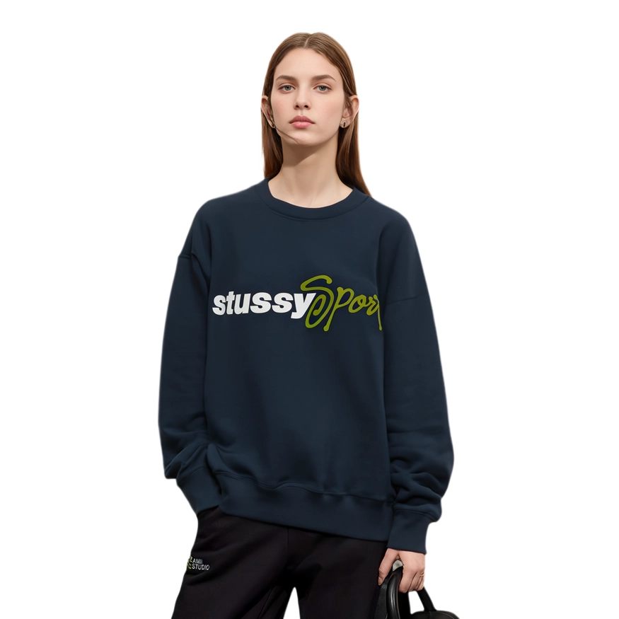 Stussy SS24 SPORT SCRIPT CREW logo