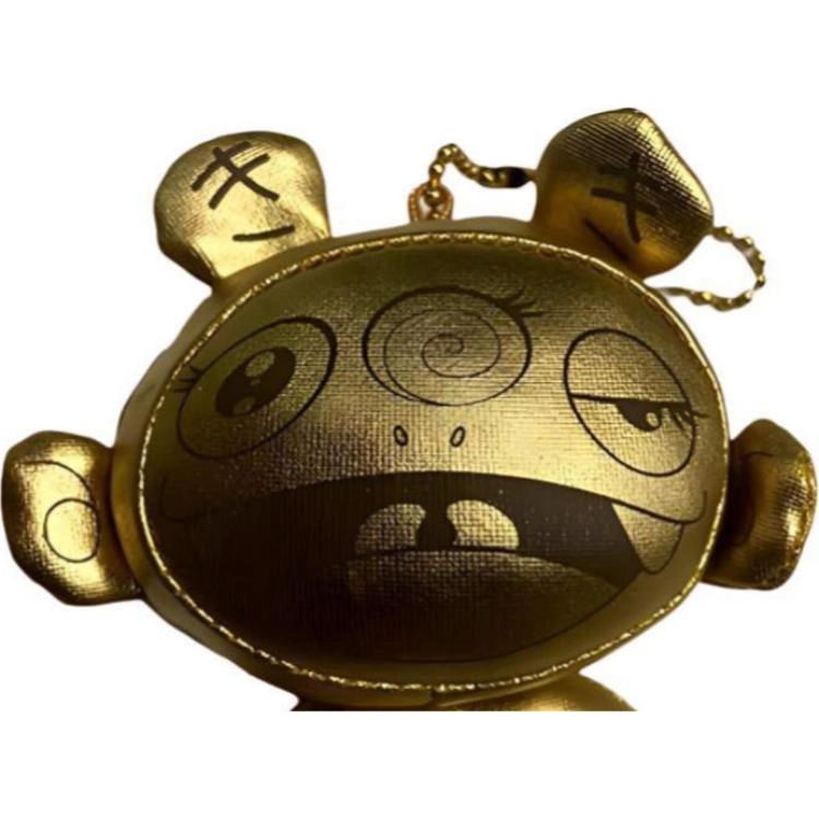 Murakami Takashi KAIKAIKIKI Key chain Kiki Gold