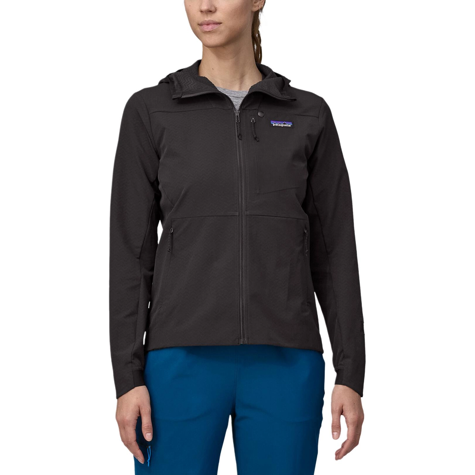 patagonia R1 Crossstrata Hoody Logo