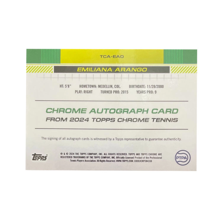 Topps . 2024 Chrome Tennis