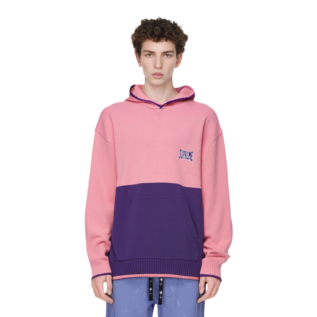 Supreme FW21 Week 7 2-Tone Hooded Sweater