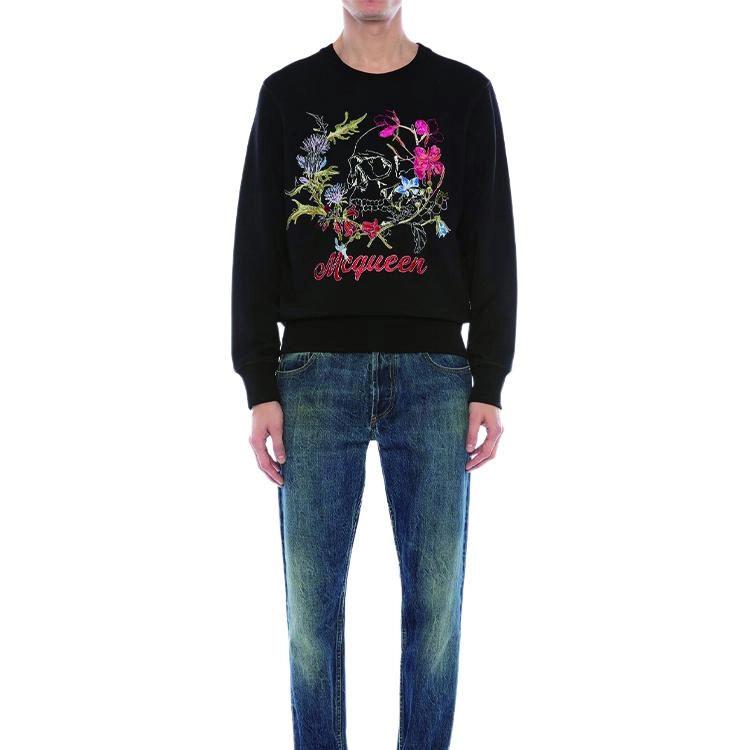 Alexander McQueen Deconstructed Floral Skull