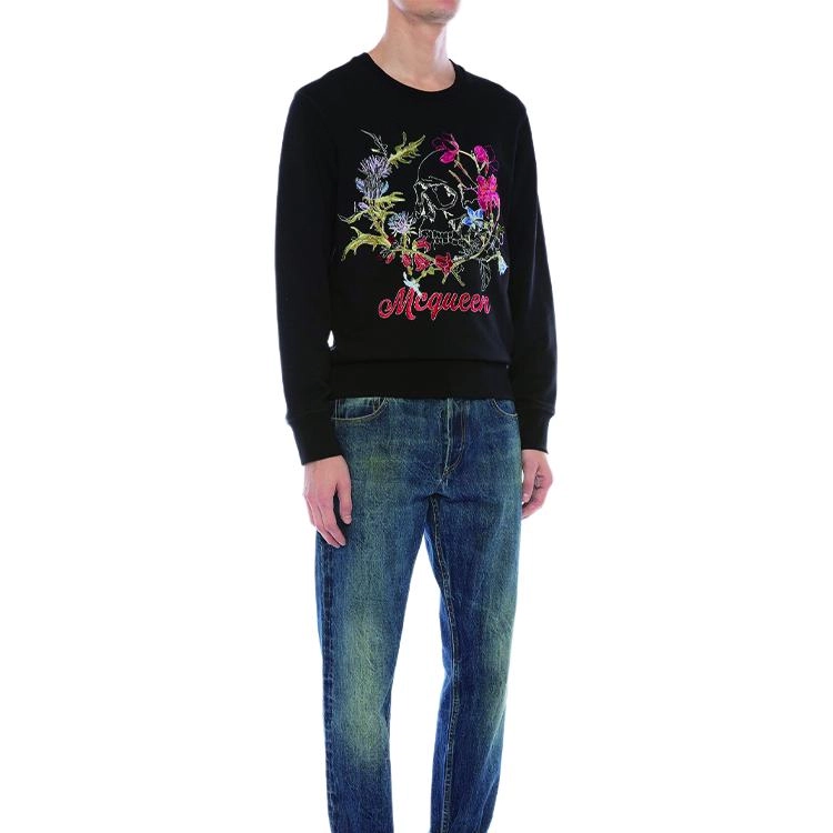 Alexander McQueen Deconstructed Floral Skull