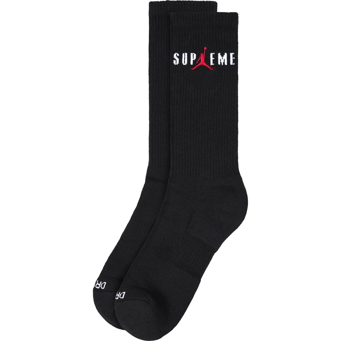 Supreme x Jordan FW24 Everyday Plus Cush Crew Socks logo