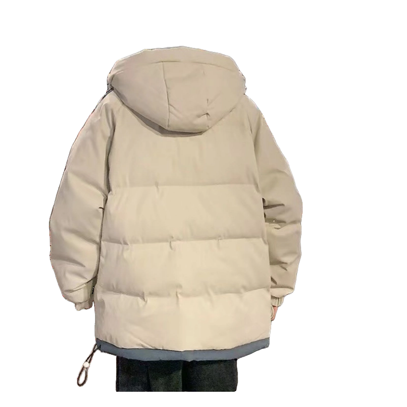 北极绒 白鸭绒连帽羽绒潮牌百搭保暖加厚大码面包服棉服 男款