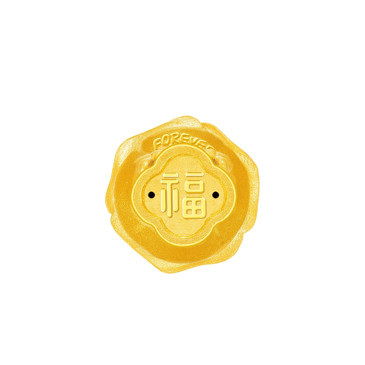 周大福 藏金家系列福字玫瑰花摆件真爱永恒花束闺蜜女生生日女友告白礼 物时尚简约精致 足金 按克计价 黄金  金条金币金章 女款