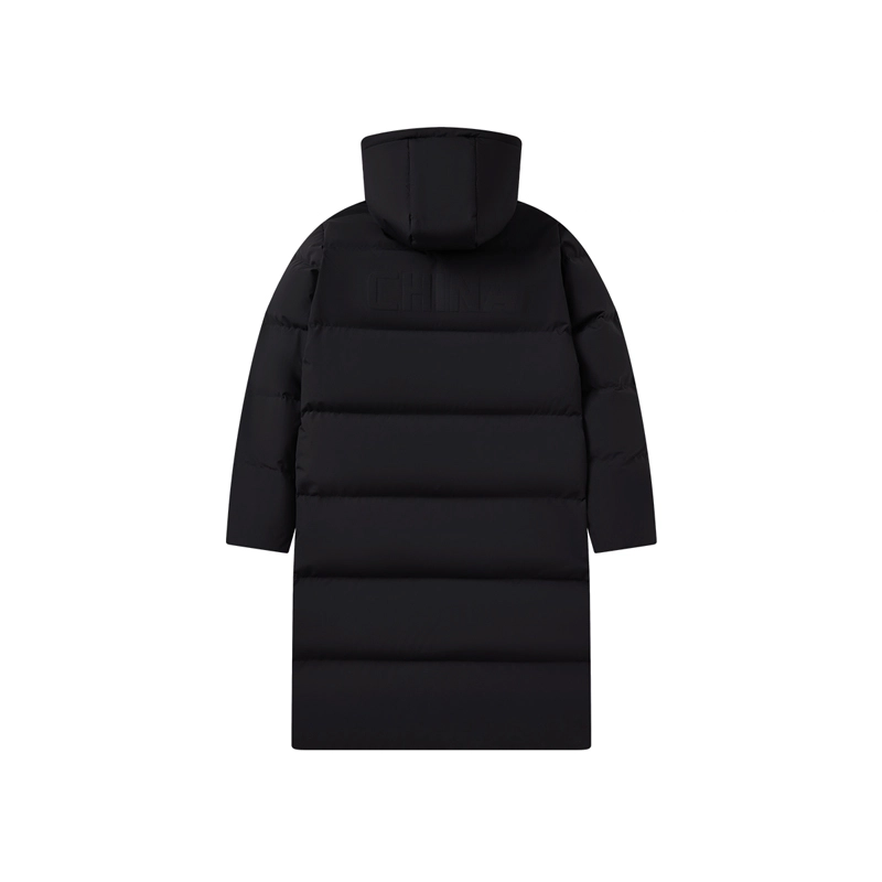 匹克 简约纯色潮流保暖休闲防风羽绒服 男款 黑色