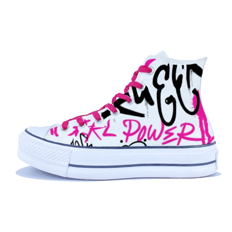 Converse Chuck Taylor All Star canvas platform high top Y2K