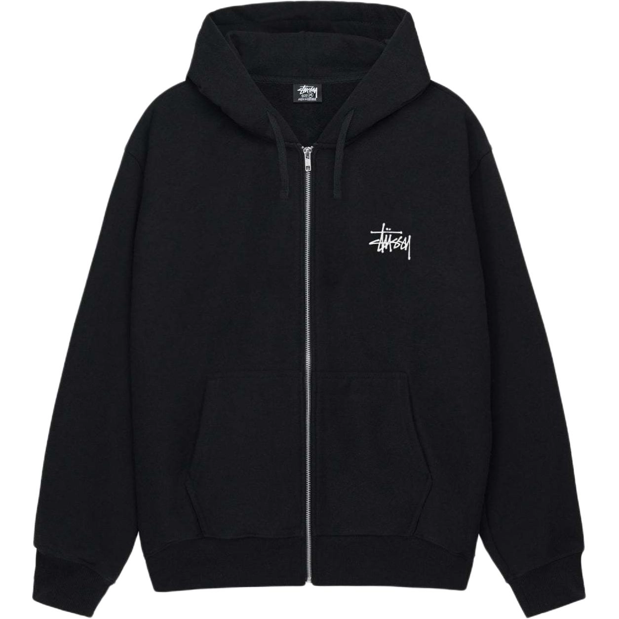 Stussy FW24 BASIC STSSY ZIP HOODIE logo