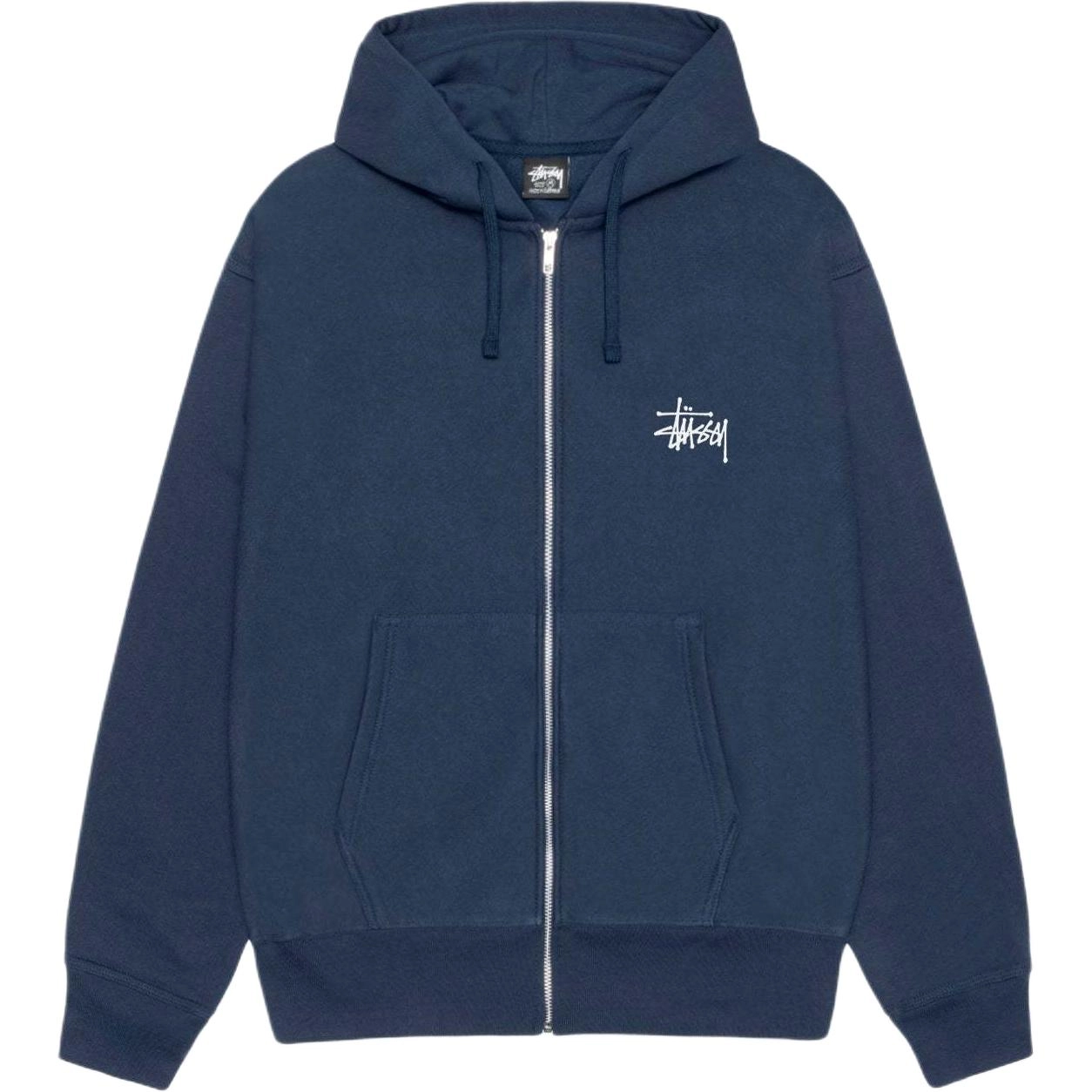 Stussy FW24 BASIC STSSY ZIP HOODIE logo