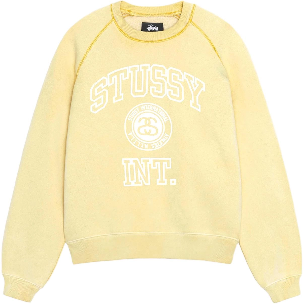 Stussy FW24 OVERLOCK VARSITY RAGLAN CREW logo