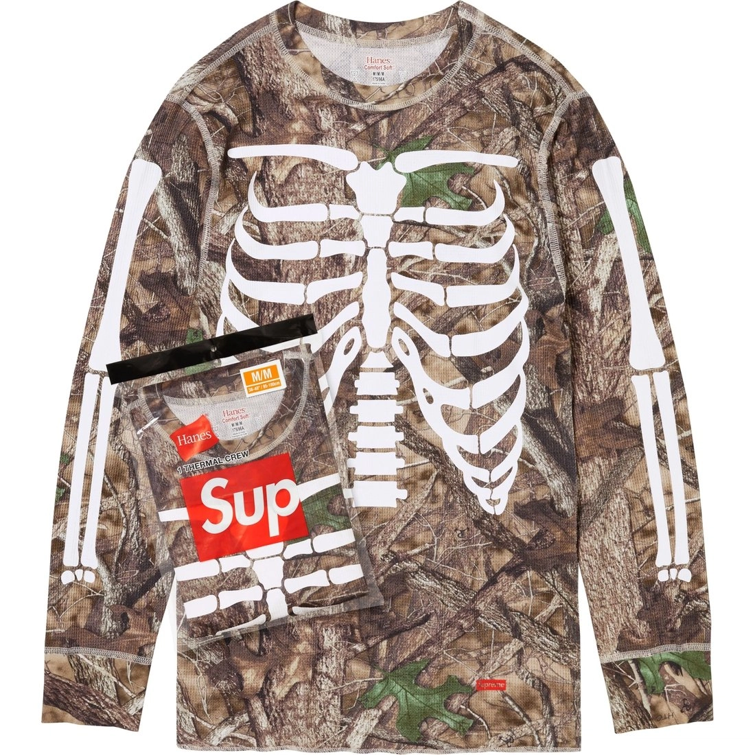 Supreme x Hanes FW24 WEEK9 Bones Thermal Crew