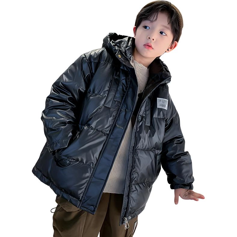 木木屋 连帽洋气简约纯色长袖羽绒服 青少年