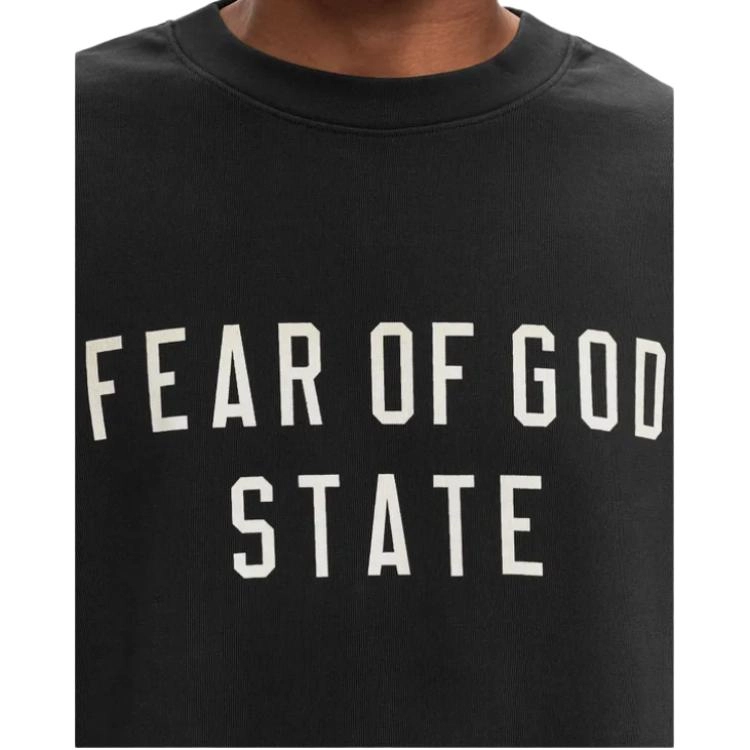 Fear of God Essentials Heavy Crewneck Tee T Black
