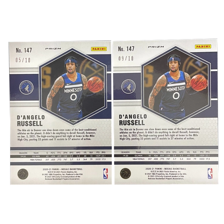 PANINI 2020-21 0510 +Mosaic 0910