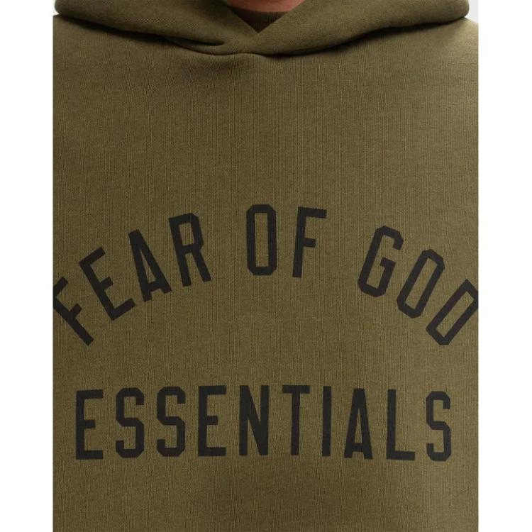 Fear of God Essentials Fall24 BACK TO SCHOOL Fleece Hoodie OLIVE