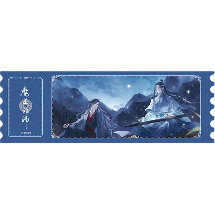 腾讯视频草场地 魔道祖师 问灵系列 徽章流麻票根动漫周边 镭射票