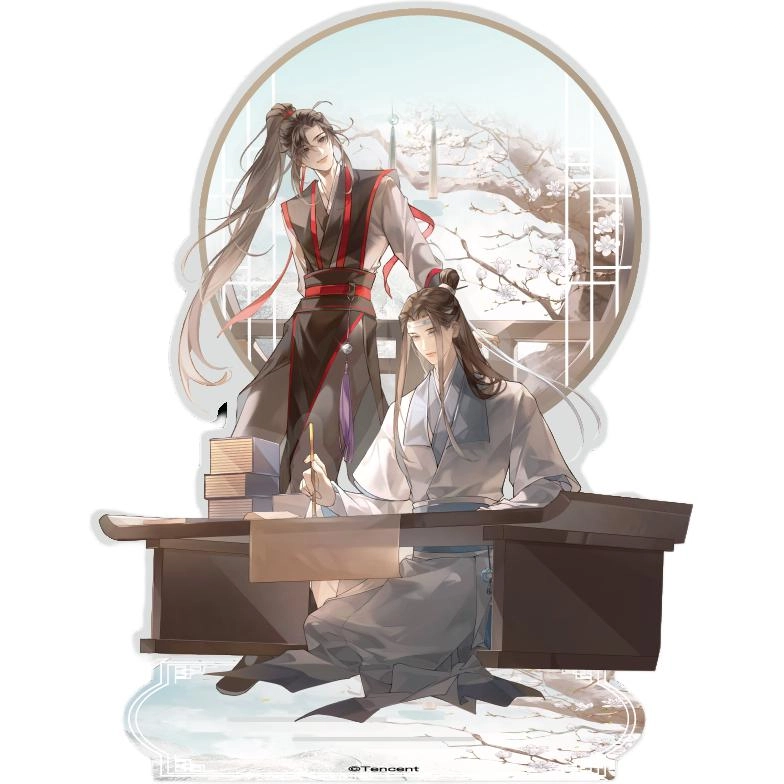 腾讯视频草场地 魔道祖师角色 藏书阁系列 流沙麻将色纸 亚克力立牌