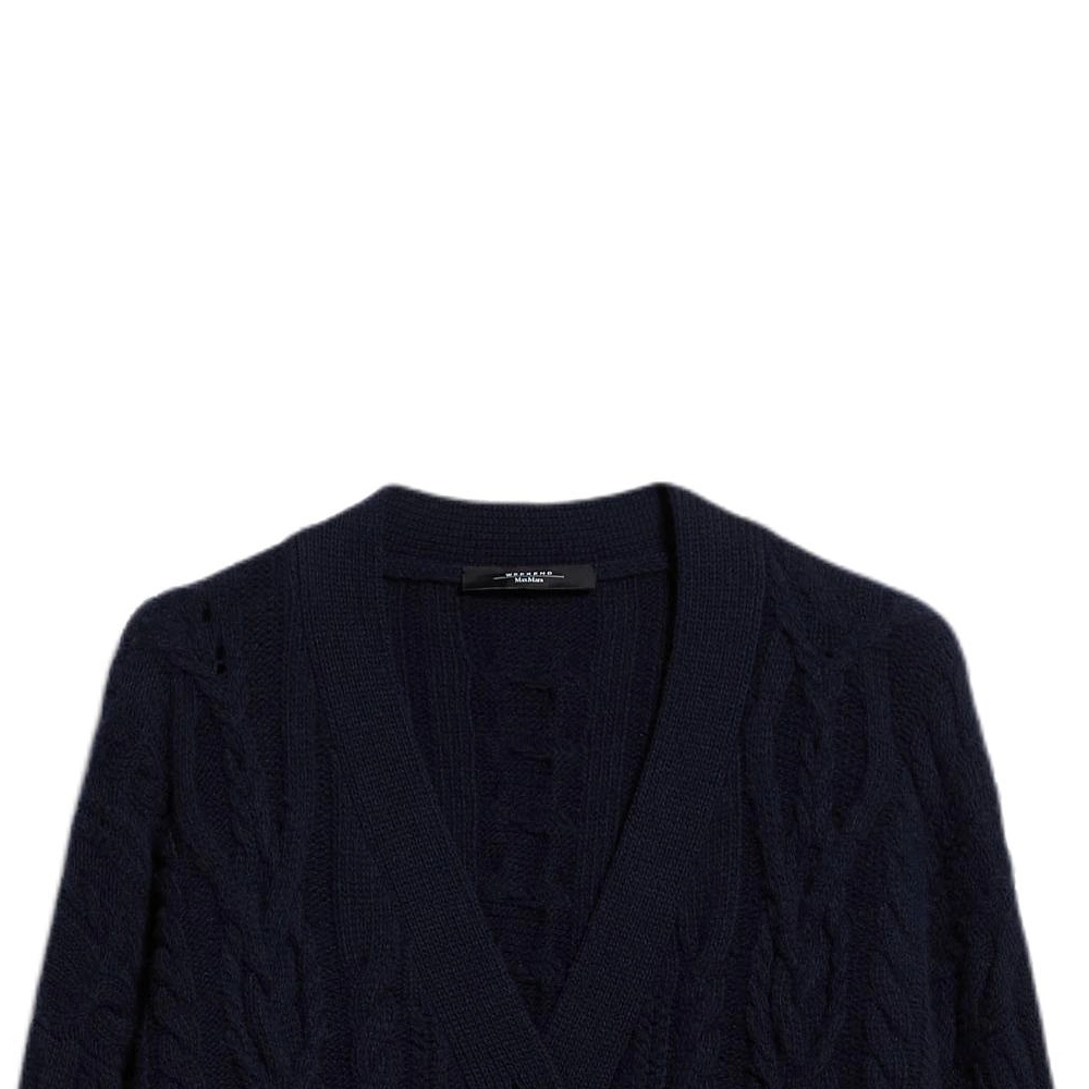 WEEKEND MaxMara Sponda Wool Yarn Cardigan V
