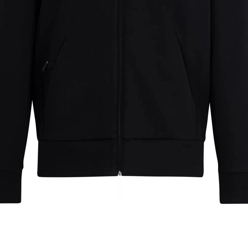 HUGO BOSS Stretch-Cotton Zip-Up Sweatshirt With Logo Print