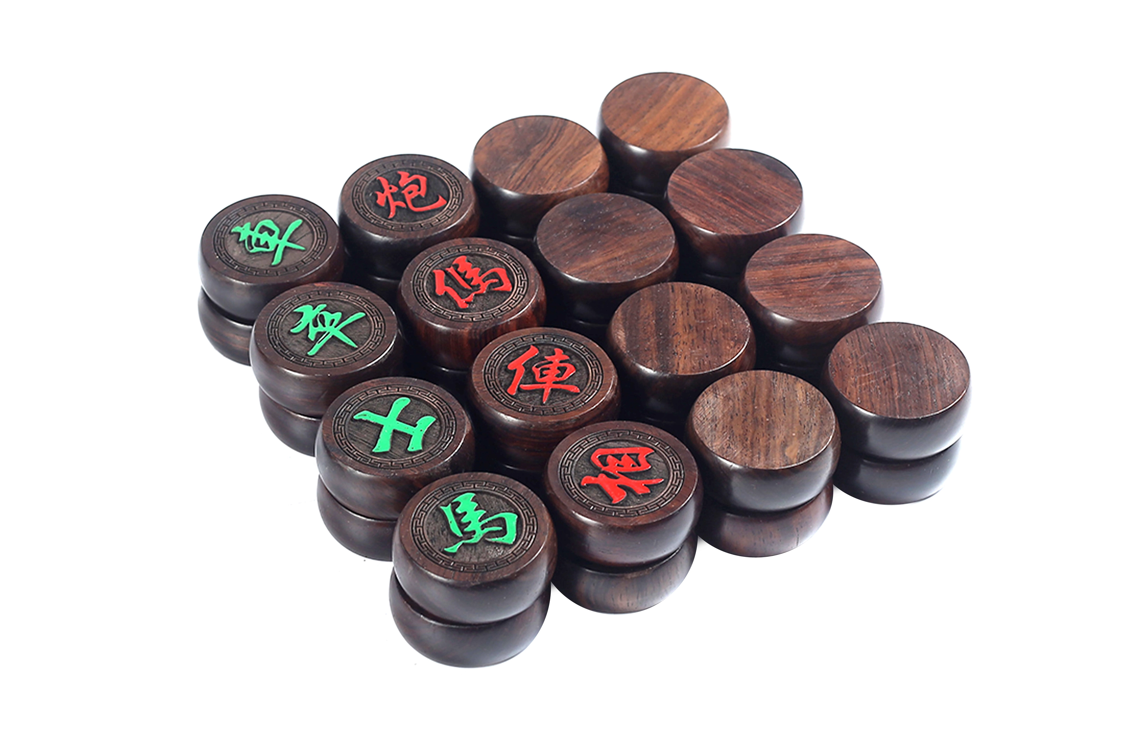 檀欣 收藏级高档文玩木刻摆件 益智玩具棋布棋盘送老人长辈#好运 招财纳福 吉祥平安 黑檀 中国象棋 男女同款情侣款