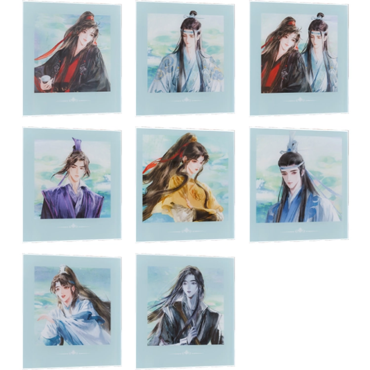 腾讯视频草场地 魔道祖师角色 庆典·六载同行角色系列 镭射票立牌透卡 徽章