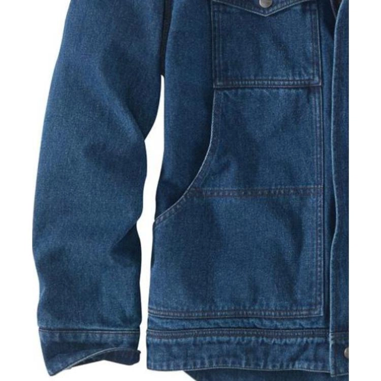 Carhartt 105478 Denim Sherpa-Lined Jacket Relaxed Fit Beech