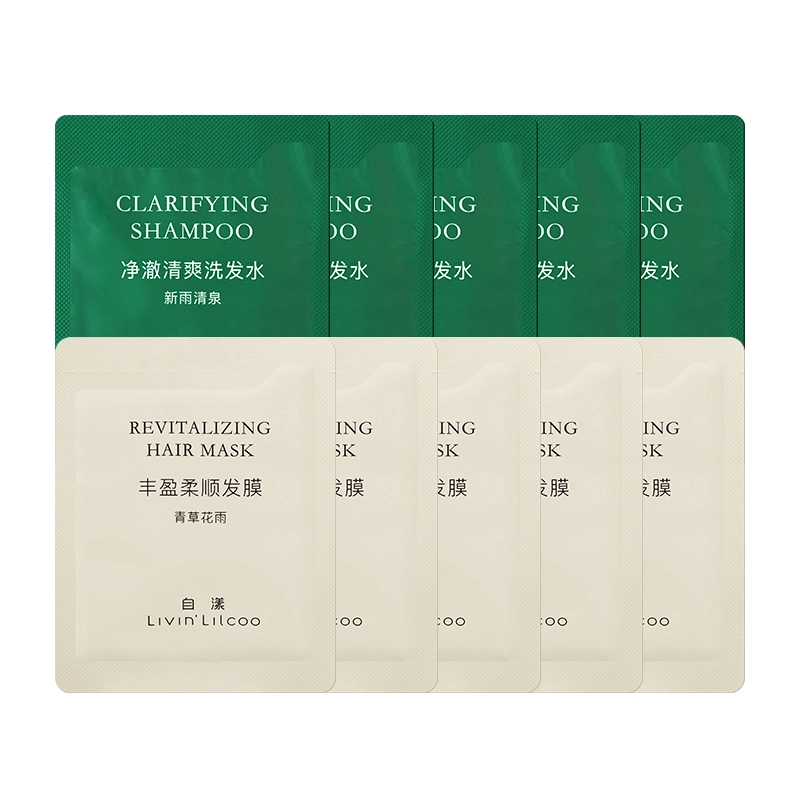 自漾净澈清爽洗发水发膜 体验装 修护去屑丰盈蓬松