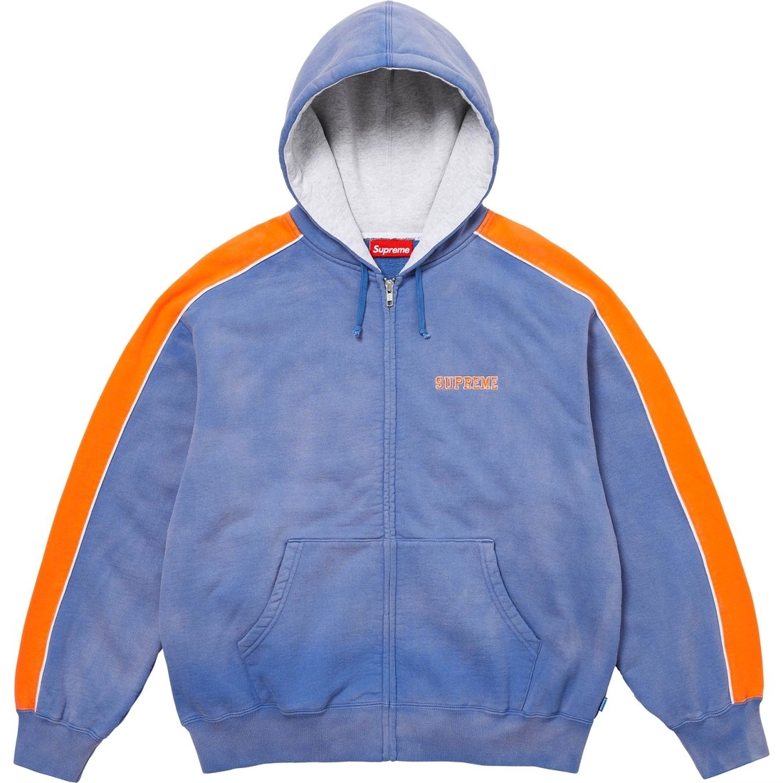 Supreme FW24 WEEK10 State Zip Up Hooded Sweatshirt logo