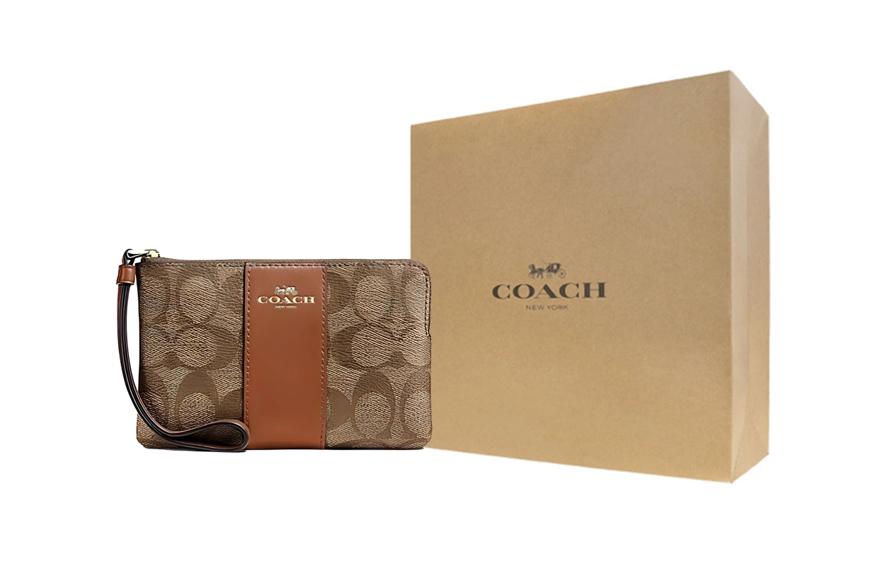 COACH Corner Zip Wristlet 16