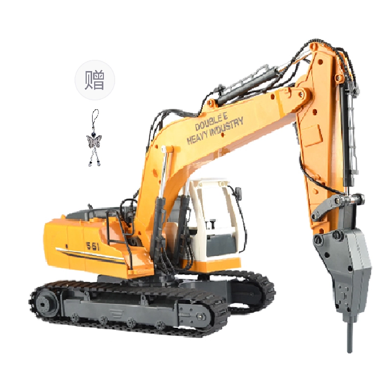 双鹰 三合一挖土机挖掘机合金工程车 遥控玩具