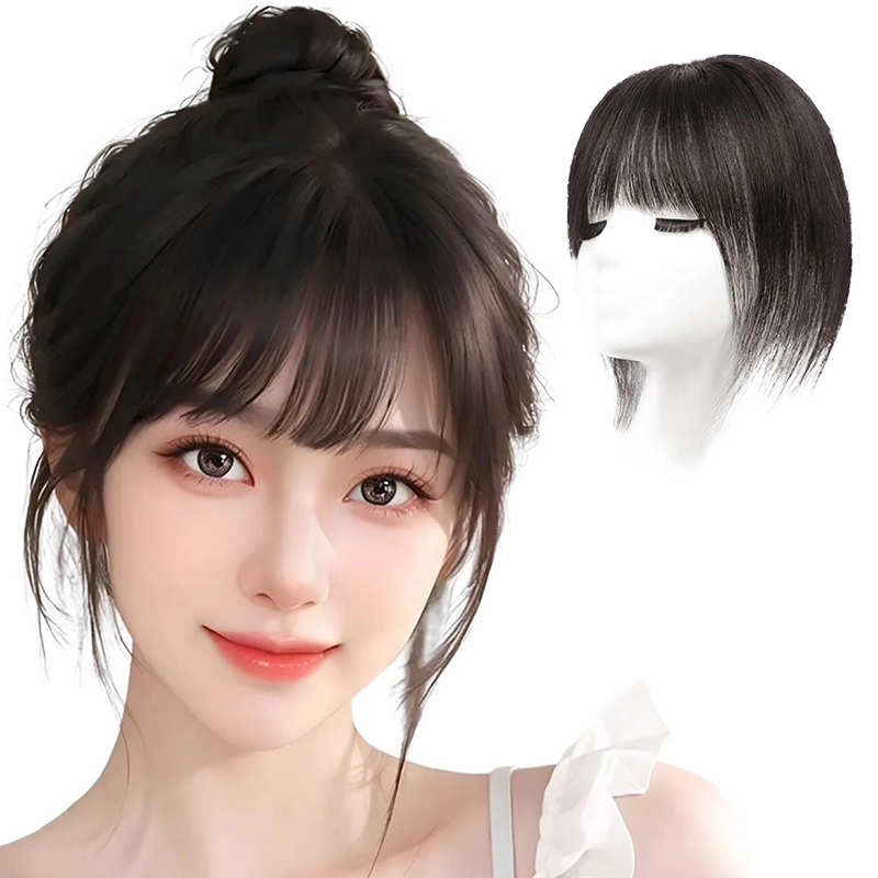 云轻 自然前额增量蓬松假发 头顶补发真发