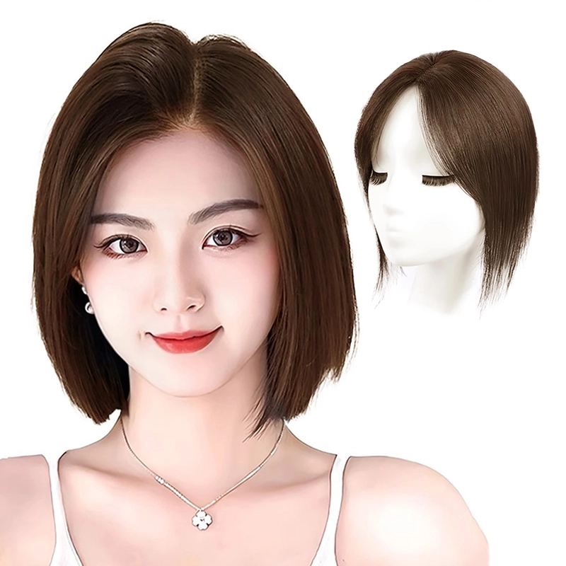 云轻 自然无痕薄款补发片假发 全真发 蓬松高颅顶